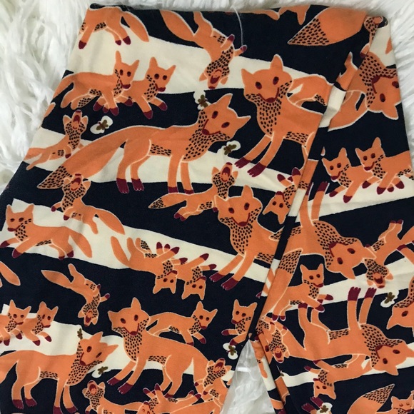 Os LuLaRoe mama and baby fox legging - Picture 1 of 5